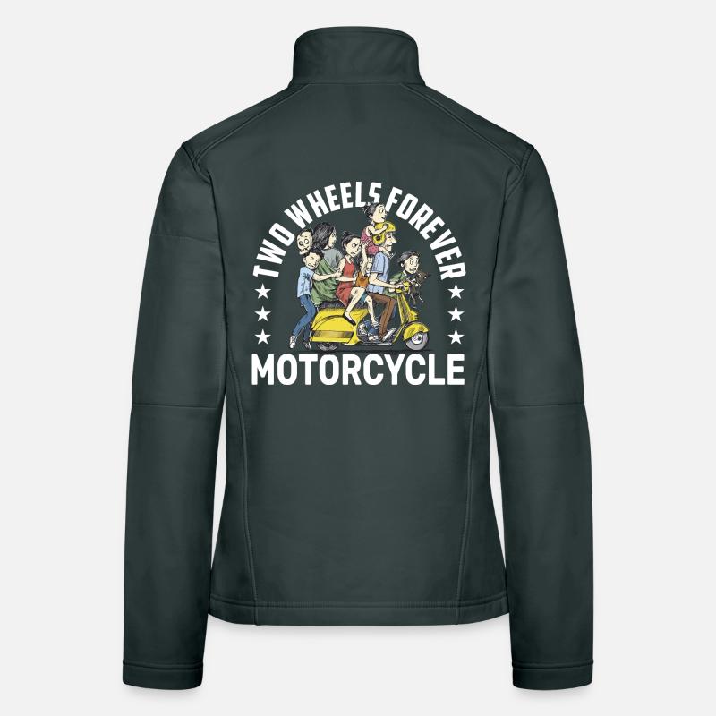 Scooter Crew Parade Biker Motorradfahrer Roller Frauen Softshelljacke