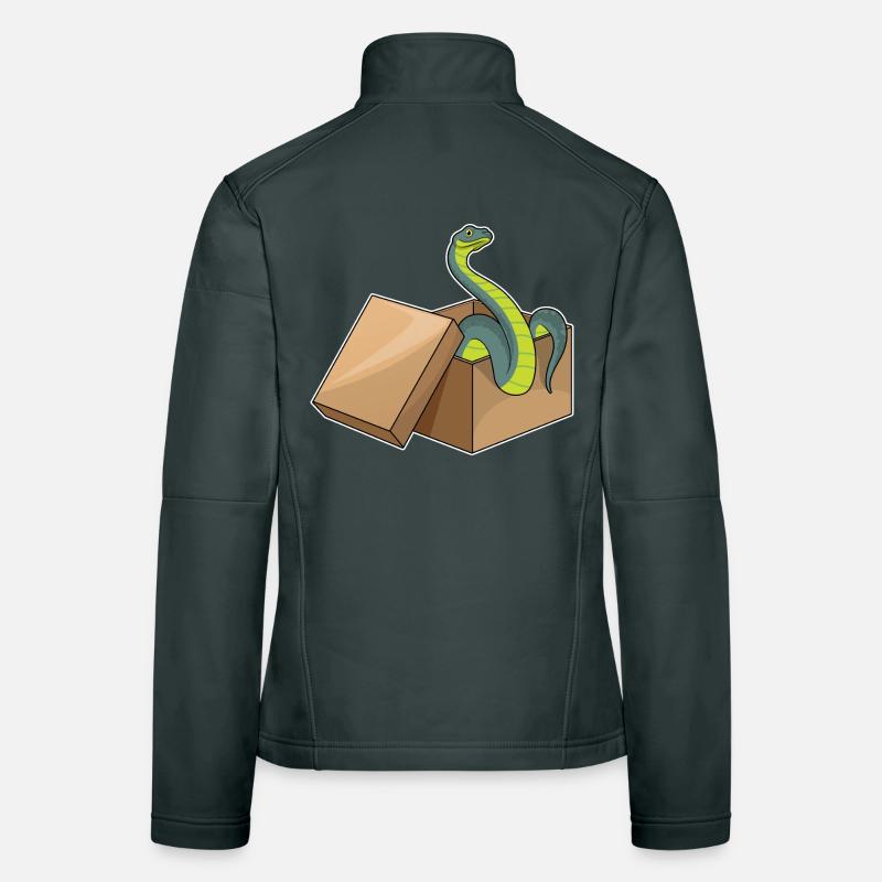 Serpent en carton Veste en tissu softshell Femme
