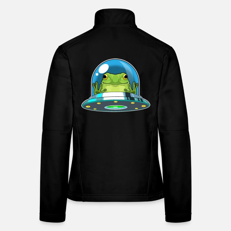 Frog Spaceship Space Veste en tissu softshell Femme
