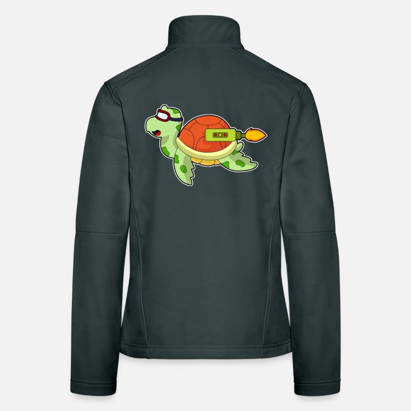 Fusée de tortue Veste en tissu softshell Femme