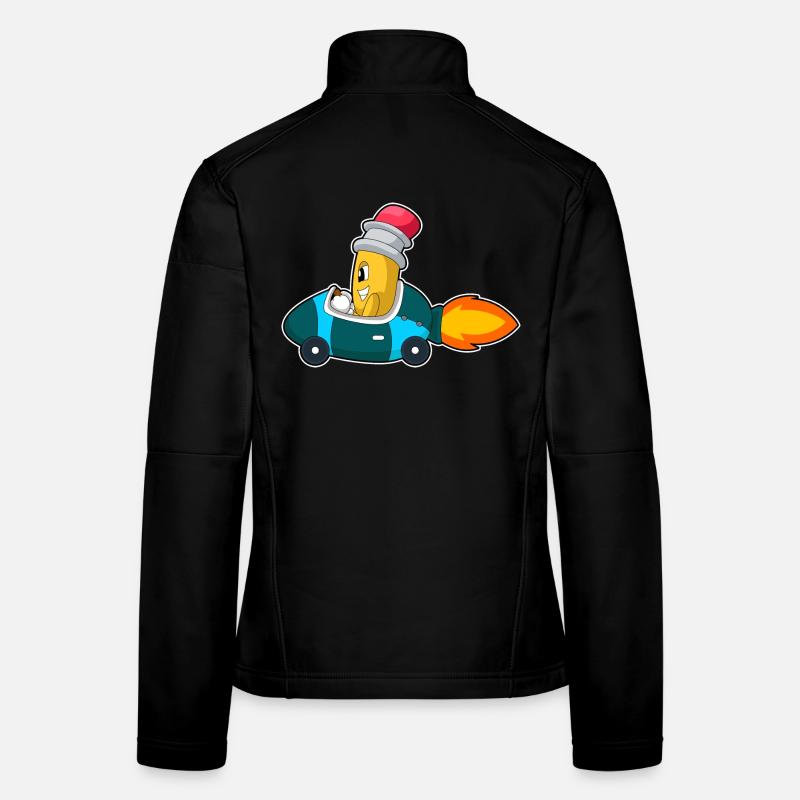Pencil Car Women's Softshell Jacket