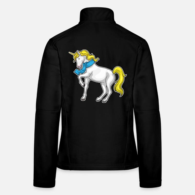 Foulard licorne Veste en tissu softshell Femme