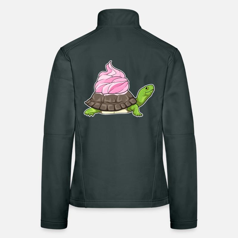 Glaçage de tortue Veste en tissu softshell Femme