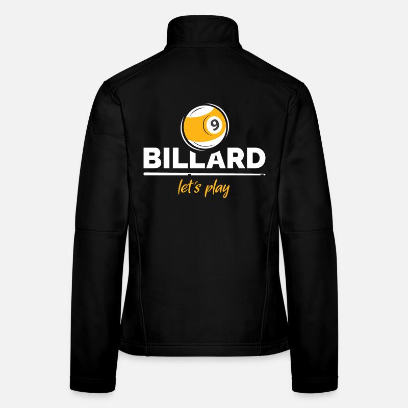 billard pool 9 que ball Logo Verein Team Cup Frauen Softshelljacke