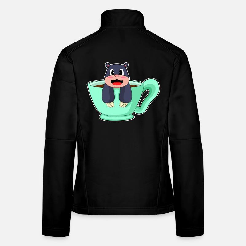 Tasse de café mole Veste en tissu softshell Femme