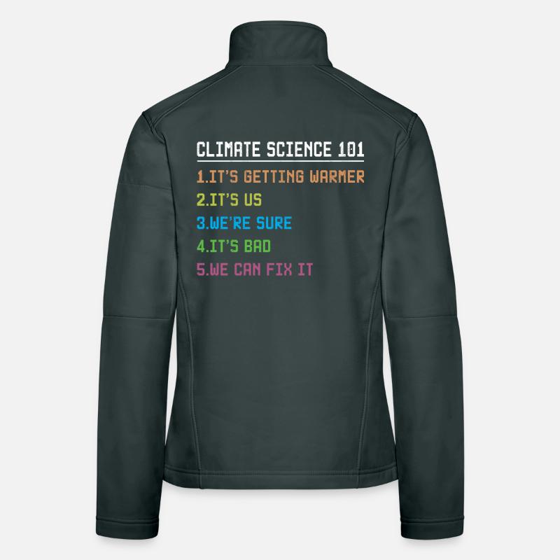 Science March Earth Day Climate Change Scientists Women's Softshell Jacket
