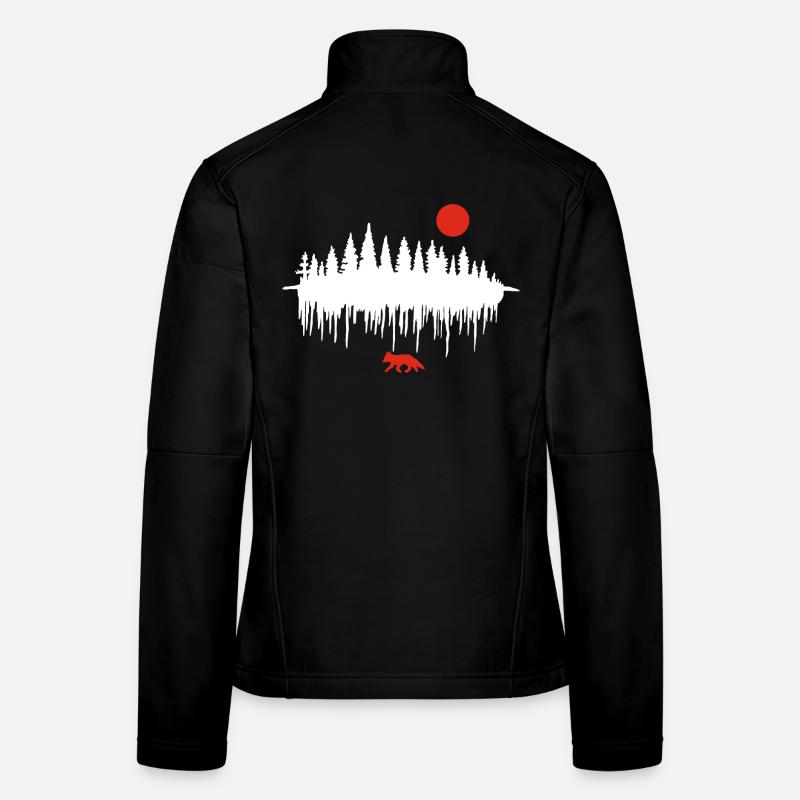 Der Ruf des Waldes (weiß) Frauen Softshelljacke