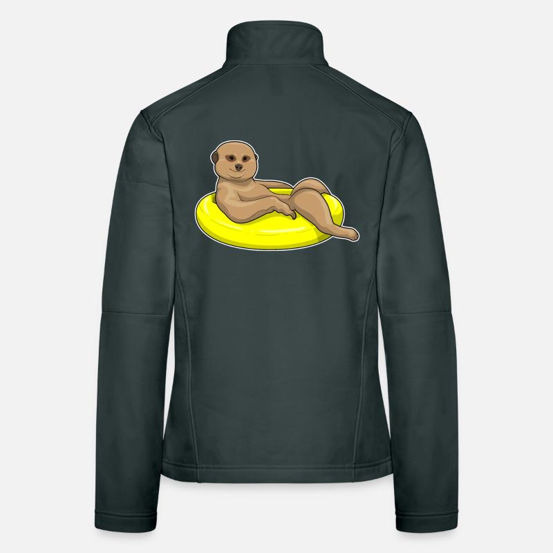 Bouée de sauvetage de nage suricate Veste en tissu softshell Femme