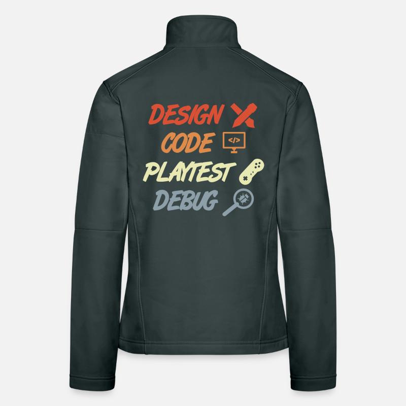 Game Development Process Women's Softshell Jacket