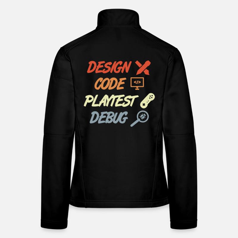 Spielentwicklung Prozess Frauen Softshelljacke