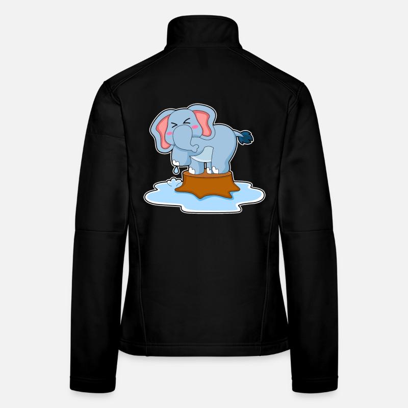 Eau d’éléphant Veste en tissu softshell Femme