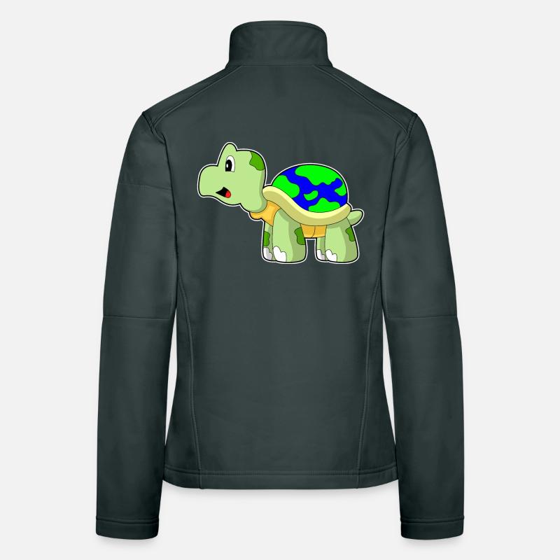 Turtle Earth Globe Women's Softshell Jacket