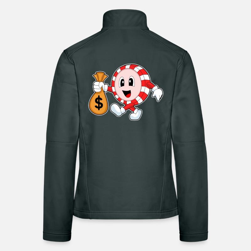 Poker Pokerchips Frauen Softshelljacke