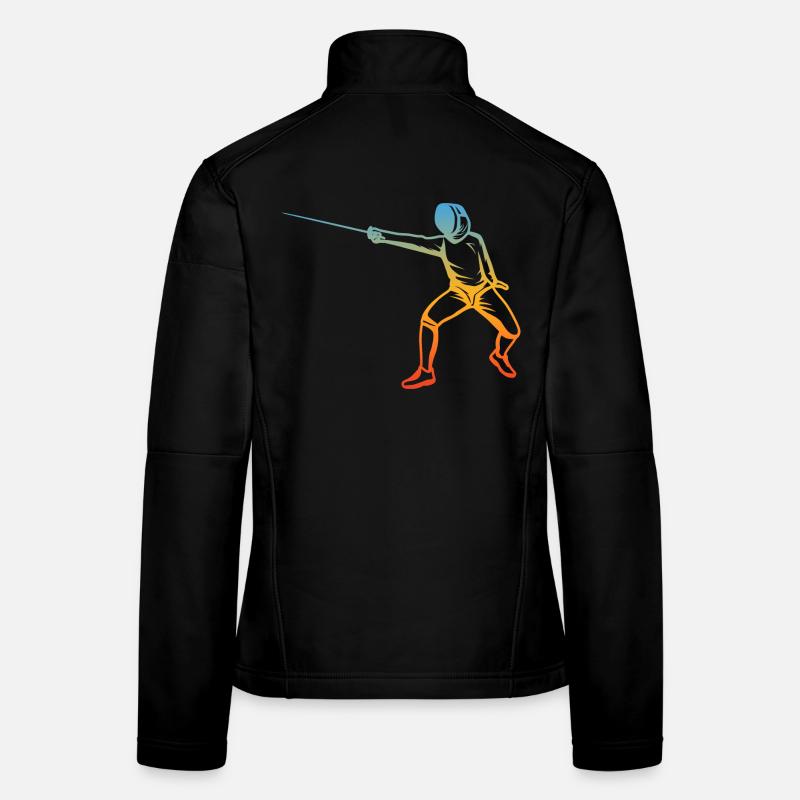 Fechter Zeichnung Frauen Softshelljacke
