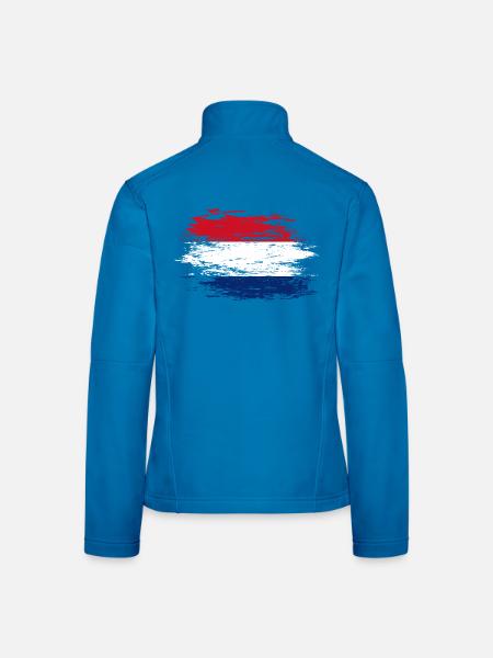 Drapeau hollandais utilisé - Veste en tissu softshell Femme - noir - Dos