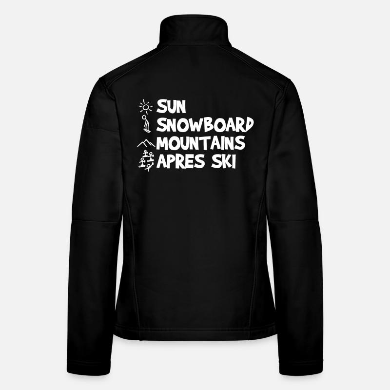Lustiger Snowboarding Witz Frauen Softshelljacke