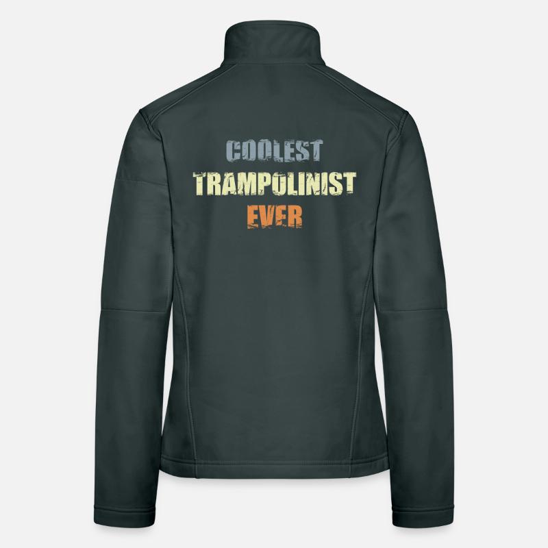 Cool trampoline athlete Women's Softshell Jacket