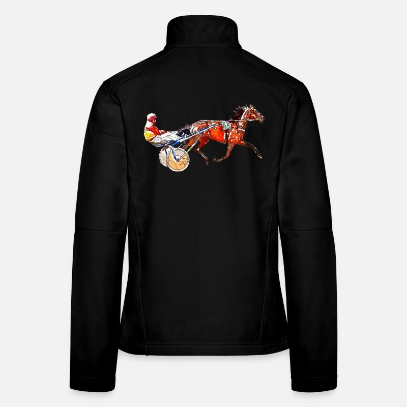 Traber Trabrennen - Frauen Softshelljacke - Schwarz