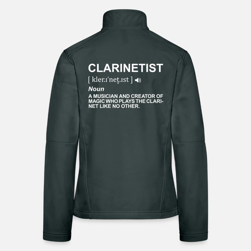 Clarinet player definition Women's Softshell Jacket