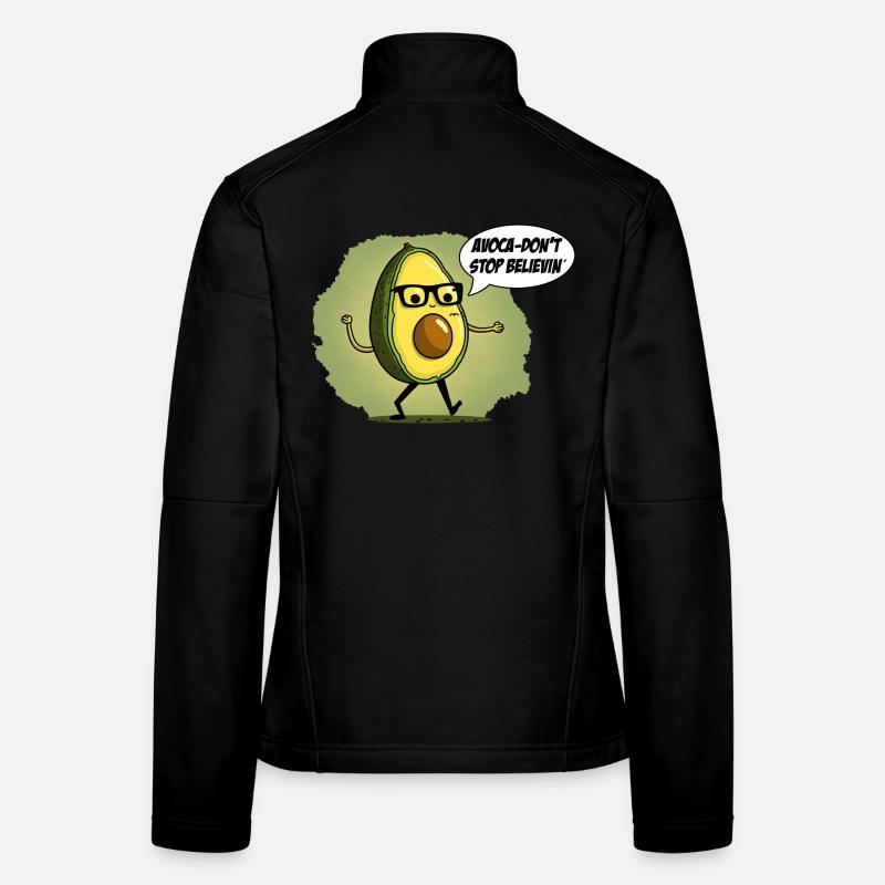 Don't stop beliving Nerd Avocado Women's Softshell Jacket