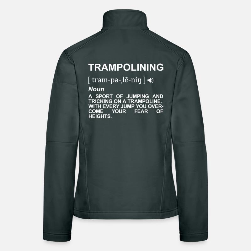 Trampoline Jumping Signification Veste en tissu softshell Femme