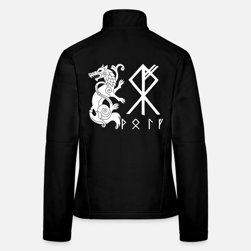 Loup blanc Fenrir Veste en tissu softshell Femme