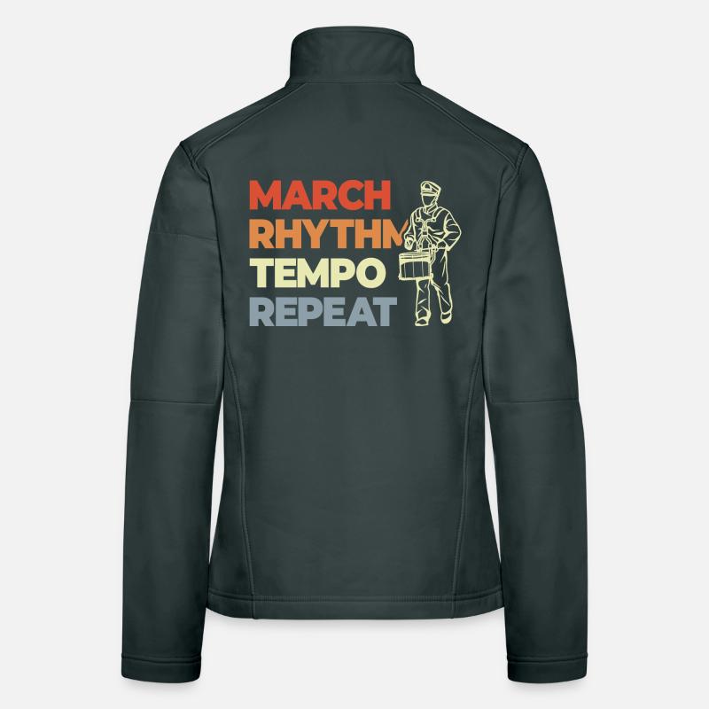 Trommel Spruch Frauen Softshelljacke