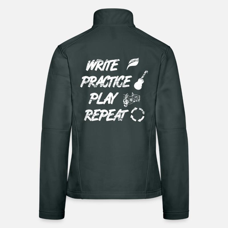 Write Practice Play Repeat Women's Softshell Jacket