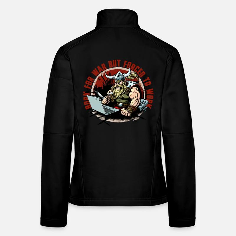 Wikinger-Admin mit Schriftzug Frauen Softshelljacke