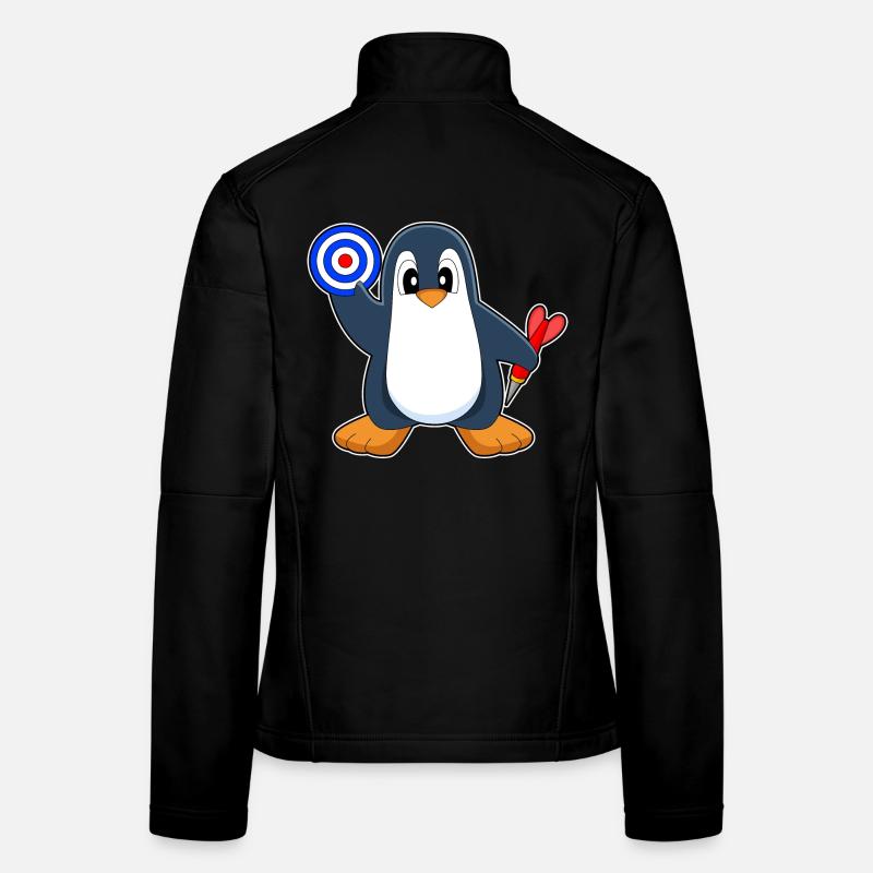 Cible de fléchettes Penguin Dart Veste en tissu softshell Femme