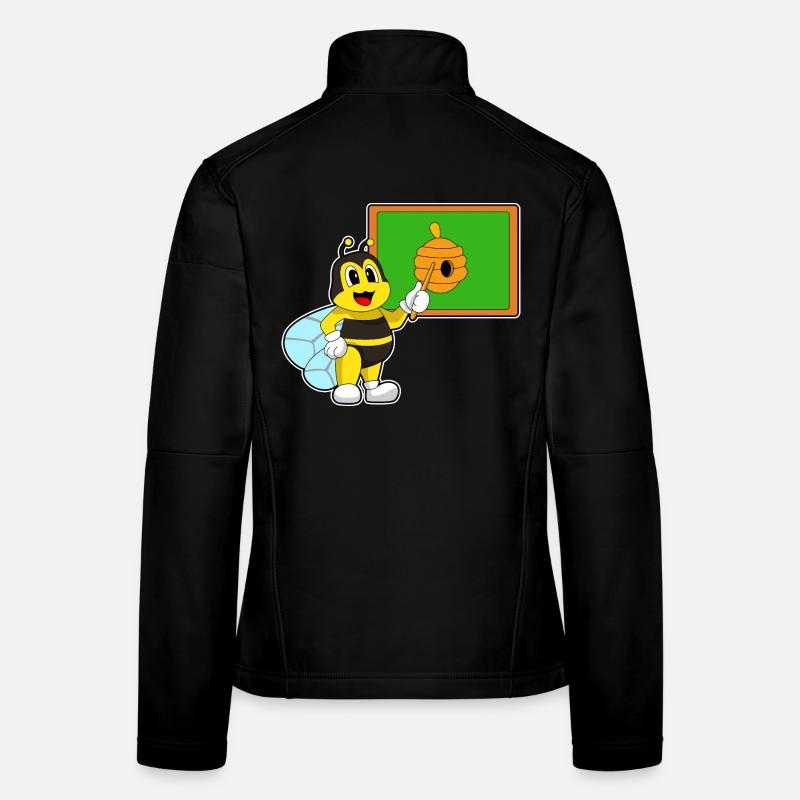 Biene Lehrer Zeigestab Schule Frauen Softshelljacke