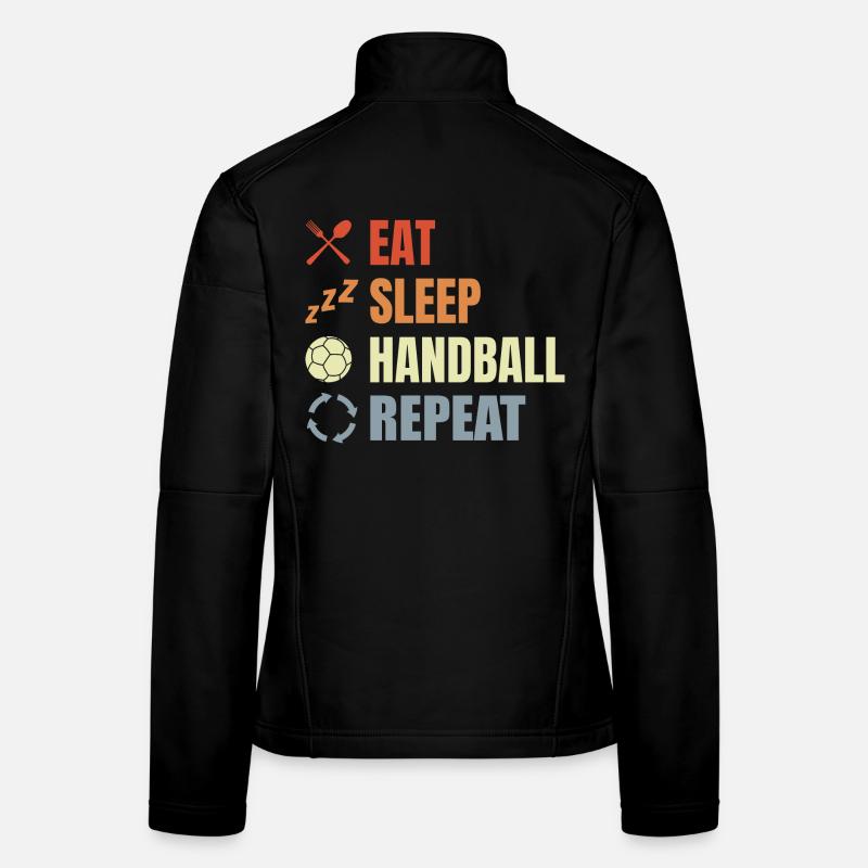 Manger dormir Handball Répéter Veste en tissu softshell Femme