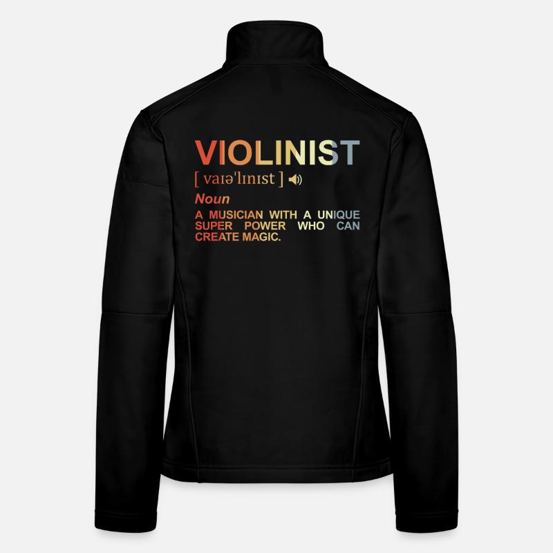 Violinist Meaning Women's Softshell Jacket