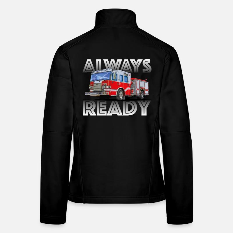 The fire brigade, your friend and helper - Women's Softshell Jacket - black