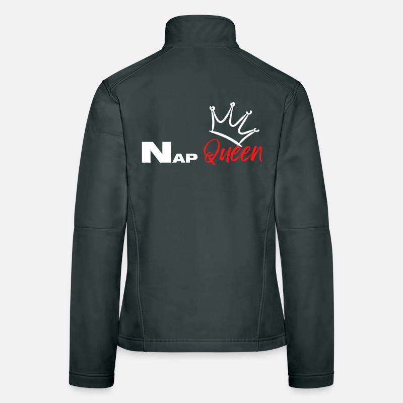 Nap Queen Krone Design Frauen Softshelljacke