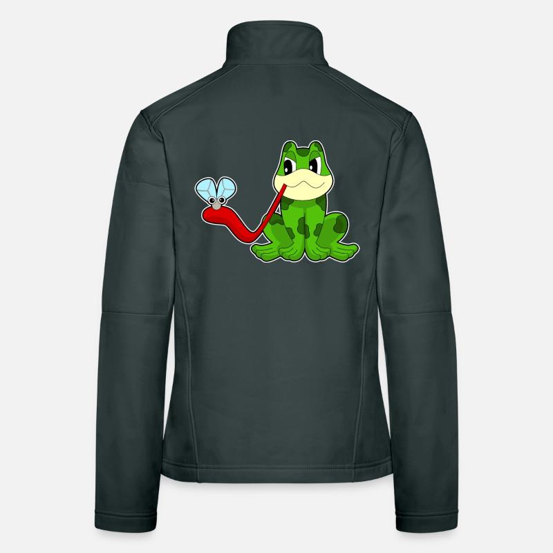 Mouche grenouille Veste en tissu softshell Femme