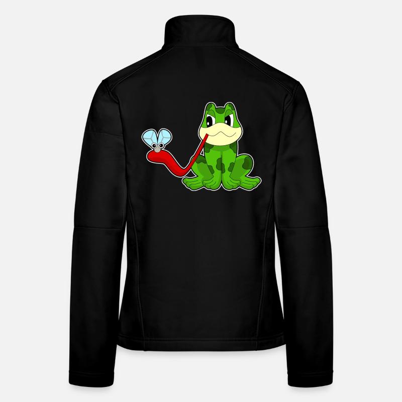 Mouche grenouille Veste en tissu softshell Femme