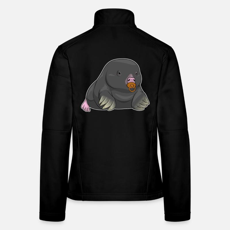 Maulwurf Schnuller - Frauen Softshelljacke - Schwarz