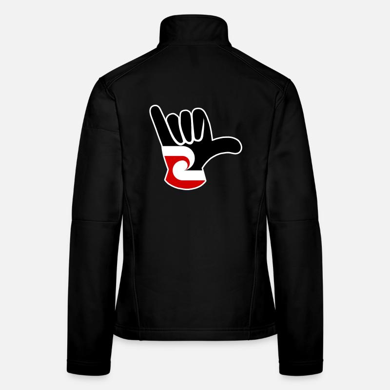 Maori-Flagge Shaka Frauen Softshelljacke