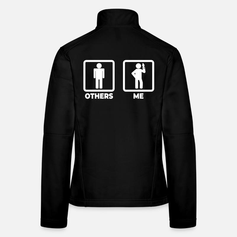 Ice Cream Lover Stick Figure Women's Softshell Jacket