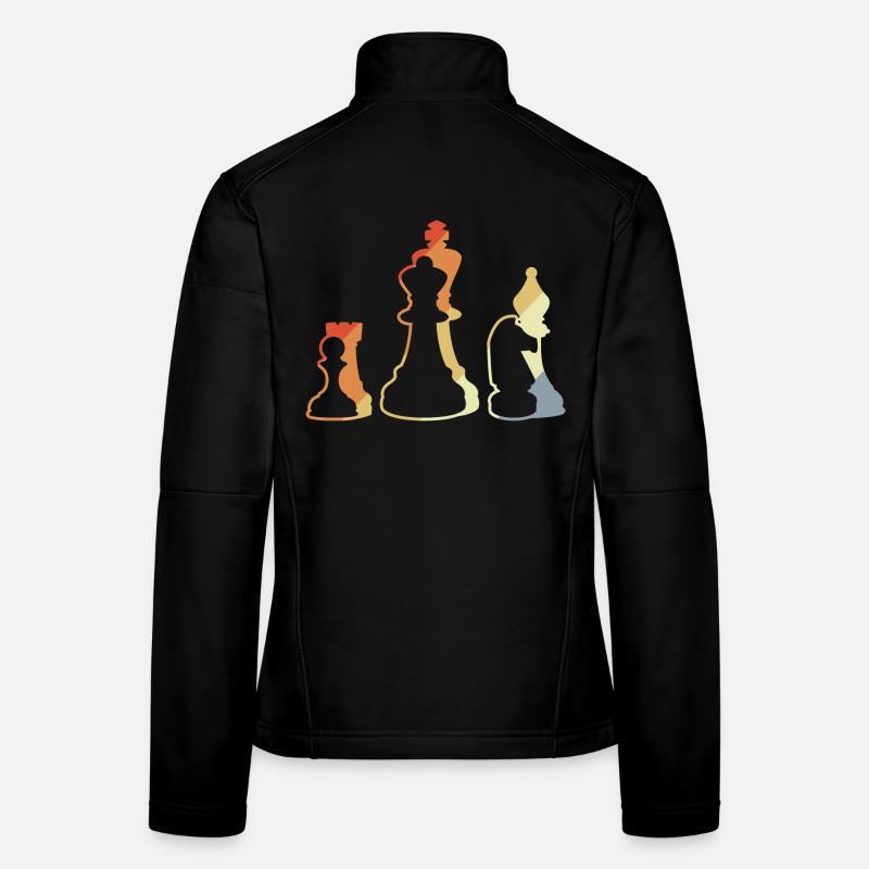 Jeu d’échecs rétro Veste en tissu softshell Femme