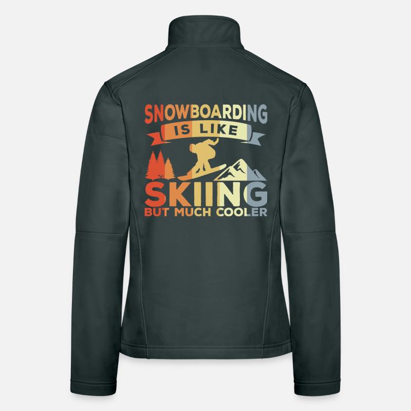 Snowboarding Witz Frauen Softshelljacke