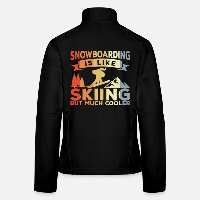 Snowboarding joke Women's Softshell Jacket