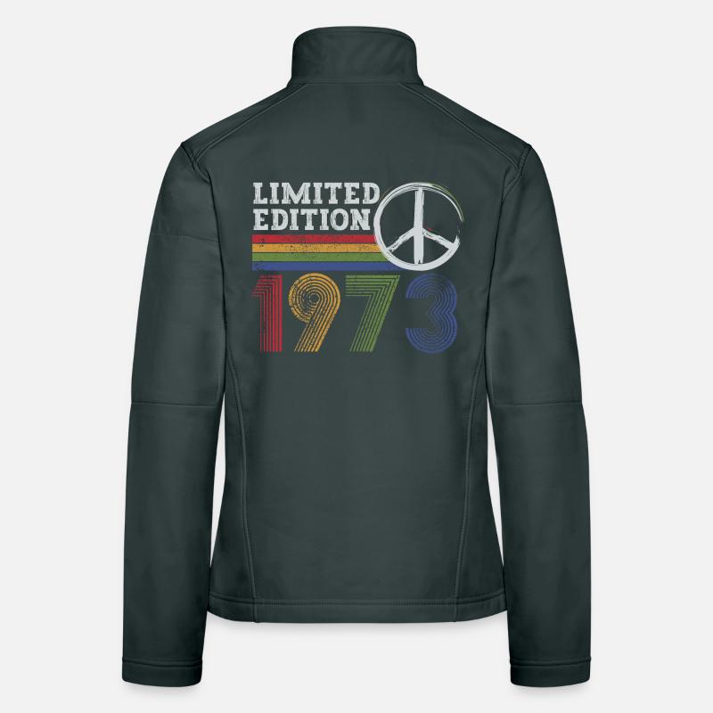 Edition Limitée Peace 1973 Rétro Veste en tissu softshell Femme