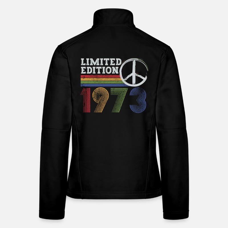Limitierte Edition Peace 1973 Retro Frauen Softshelljacke