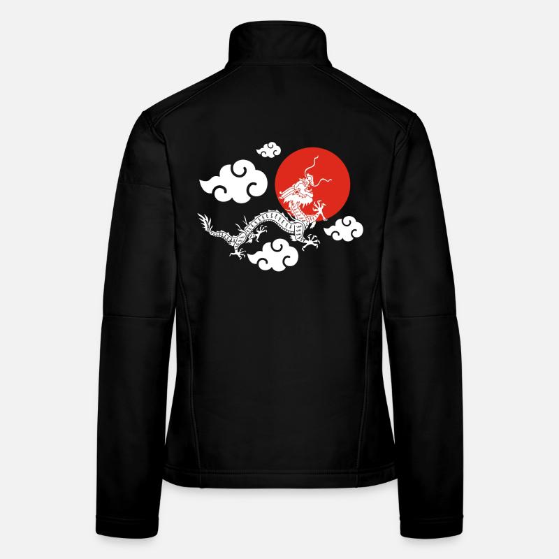 L'envol du dragon blanc Veste en tissu softshell Femme