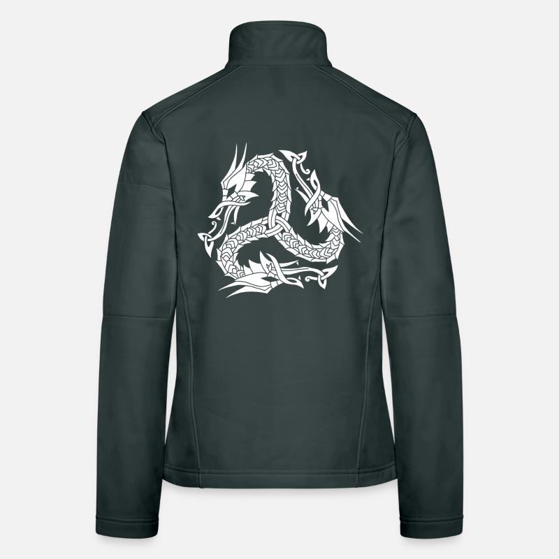 Hydre blanche celte Veste en tissu softshell Femme