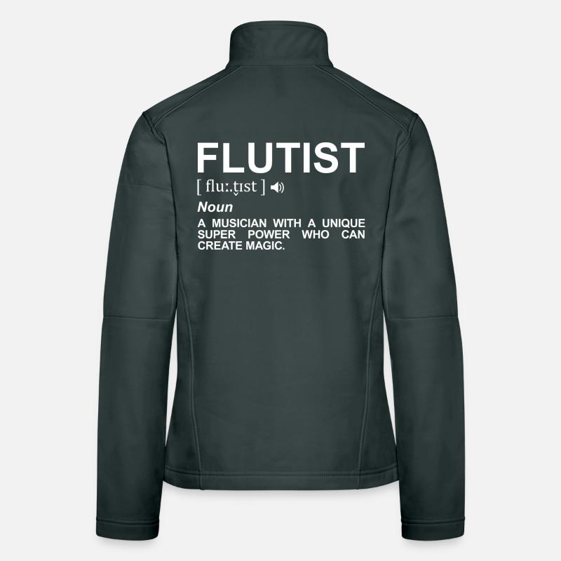 Flötist Definition Frauen Softshelljacke