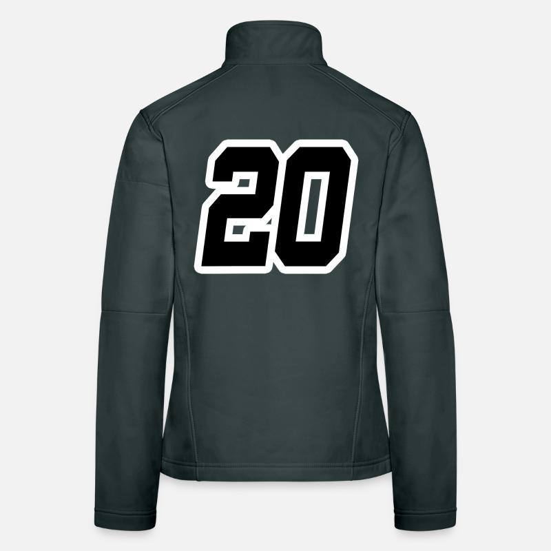 Nummer zwanzig 20 Frauen Softshelljacke