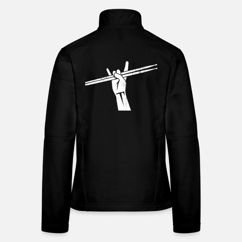 Schlagzeuger Rockmusik Frauen Softshelljacke